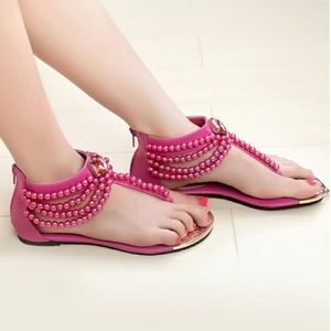 Pink Pearl Bead Sandals
